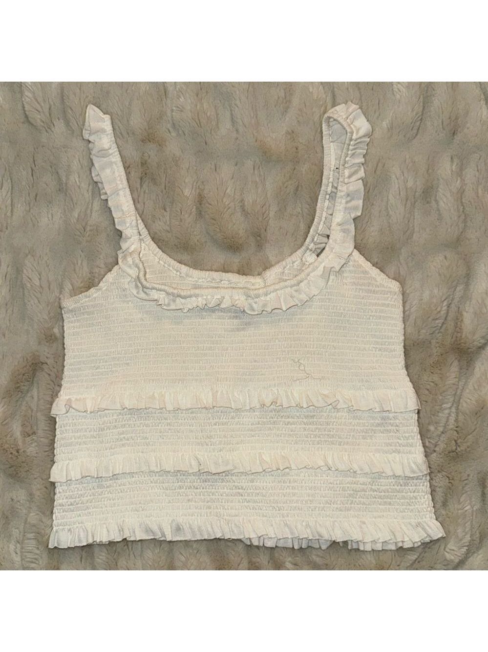 URBAN OUTFITTERS Cropped Tank White